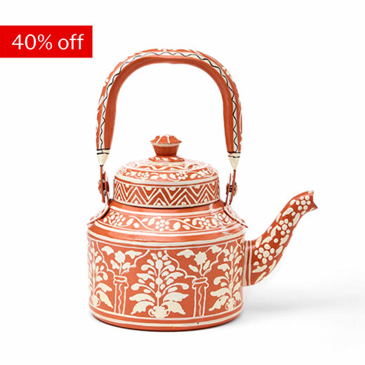Decorative Pink City tea kettle